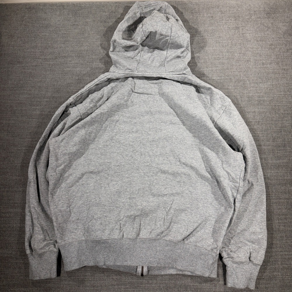 Genuine Dickies Zip Up Hoodie Mens XL Gray Excellent Workwear Fleece Sweatshirt - Picture 3 of 8
